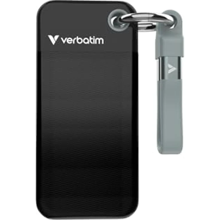 Verbatim Pocket SSD USB 3.2 Gen 2 1TB Black/Grey - Kompakte externe SSD mit 10 Gbps Übertragungsgeschwindigkeit – Bild 1