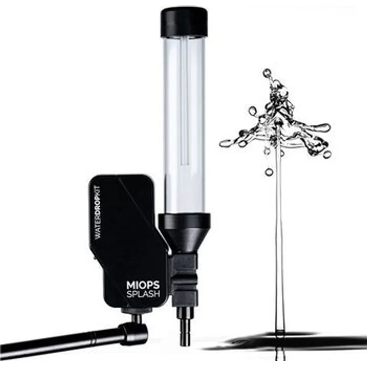 Miops Splash V2 Wassertropfen Kit + Kabel F1, automatisierte Steuerung für Kamera und Blitz, flexible Halterung, USB-Stromversorgung