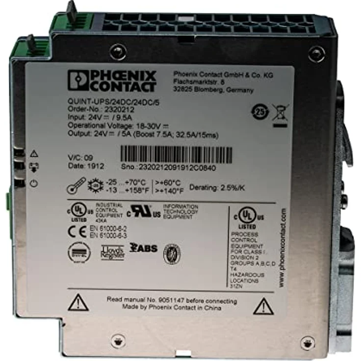 PHOENIX CONTACT QUINT-UPS/24DC/24DC/5 Unterbrechungsfreie Stromversorgung mit IQ Technology zur Tragschienenmontage, 24 V DC/5 A Ausgang – Bild 3