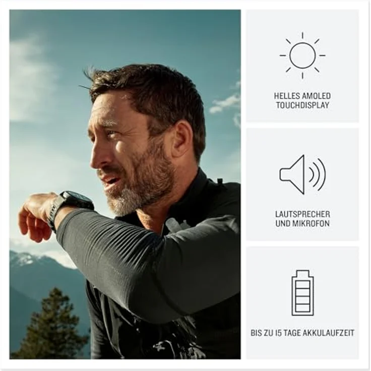 Garmin Fenix 8 Pro (47 mm, 4G), Multisport-Smartwatch mit inReach-Technologie und SOS-Notruf-Funktion – Bild 3