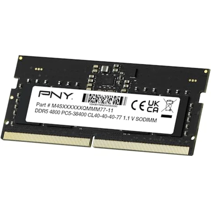 PNY 16GB Performance DDR5 4800MHz Notebook Memory, CAS-Latenz 40, 1,1 Volt, 10 Jahre Garantie – Bild 3