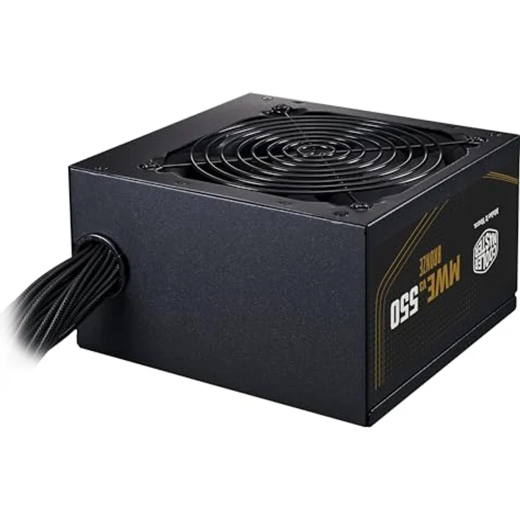 Cooler Master MWE Bronze V3 230V, PC Netzteil 550 W mit ATX 3.1 Unterstützung, leisem HDB-Lüfter und 80 Plus Bronze Effizienz, Schwarz – Bild 3