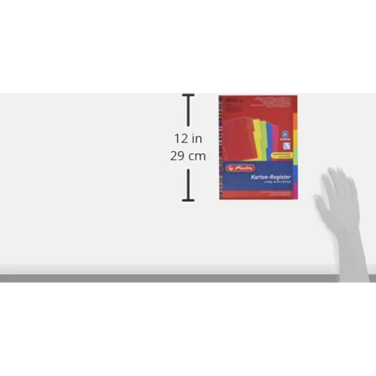 Herlitz Aktenordner, Register A4 Karton 6-teilig in Intensivfarben, Blauer Engel zertifiziert – Bild 5