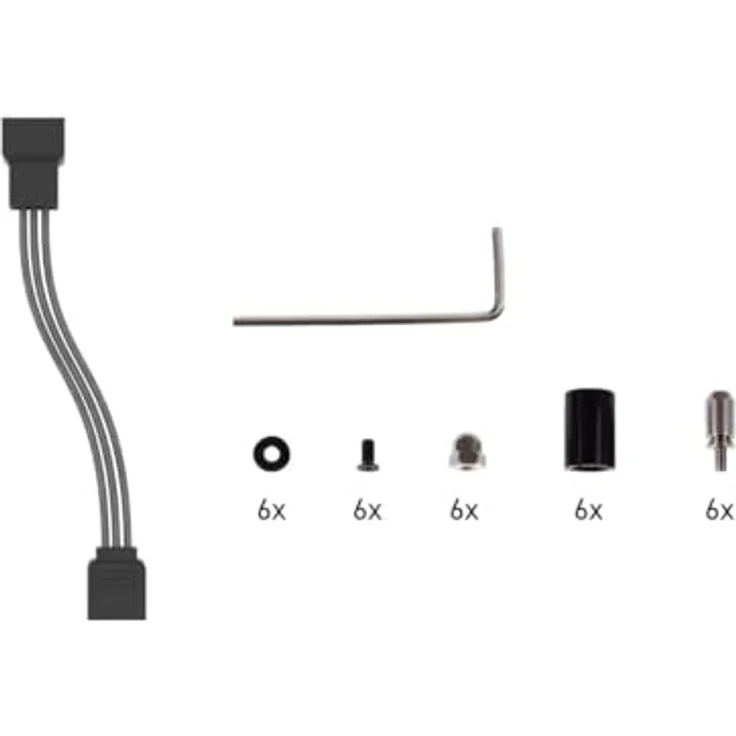 Alphacool Core Flat Reservoir 360 Rechts D5/VPP, aRGB Ausgleichsbehälter mit 500ml Volumen und 5 Anschlüssen – Bild 5