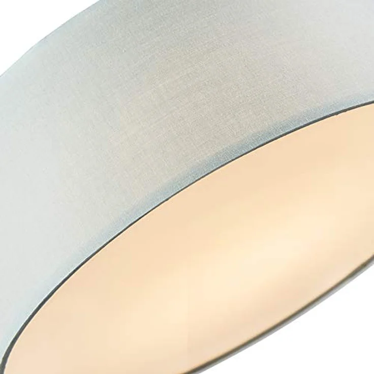 Qazqa - Modern Deckenleuchte grün 40 cm inkl. LED - Drum mit Schirm LED - Textil Rund - LED geeignet – Bild 3