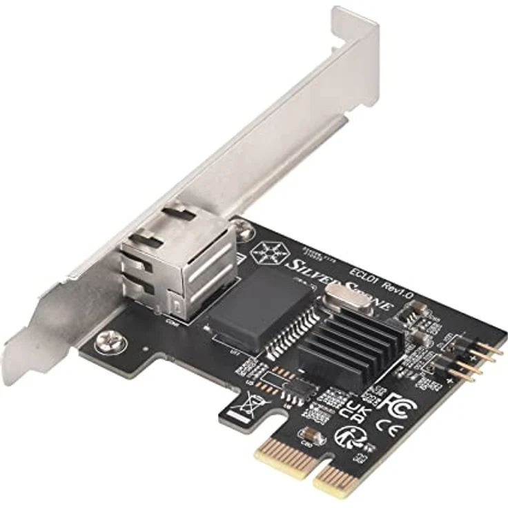 SilverStone Technology SST-ECL01 - RJ45-PCIe-Netzwerkschnittstellenkarte für 2, 5 Gbps – Bild 3
