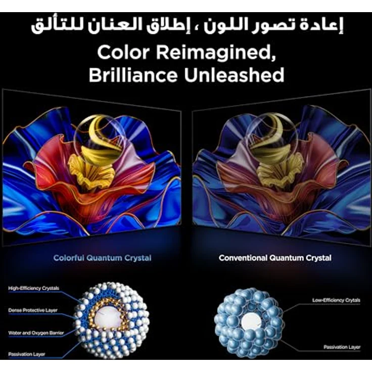 TCL 85P8K 85 Zoll QLED 4K HDR UHD Fernseher, Smart Google TV mit Dolby Vision & Atmos, 144Hz Motion Clarity Pro, FreeSync, Onkyo 2.1 Sound, Sprachsteuerung, kompatibel mit Google Assistant und Google Cast – Bild 5