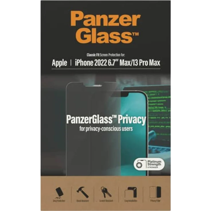 PanzerGlass Privacy Screen Protector Apple iPhone 14 Pro Max | Classic Fit – Bild 6
