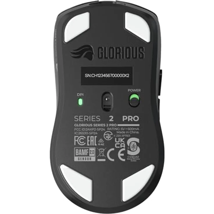 Glorious Series 2 PRO, kabellose Gaming-Maus für Rechtshänder, 55 g leicht, 8.000 Hz Abtastrate, 26.000 DPI, schwarz – Bild 15