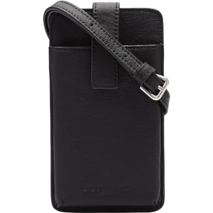 Liebeskind Handytasche Leder, 10 cm x 2.5 cm x 18.5 cm, schwarz, 100% Leder