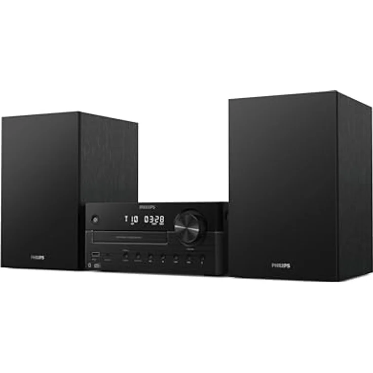 Philips TAM4505M2/12 Mikrosystem Hi-Fi 80W, Bluetooth, DAB+, CD, USB, Schwarz/Dunkelgrau – Bild 2