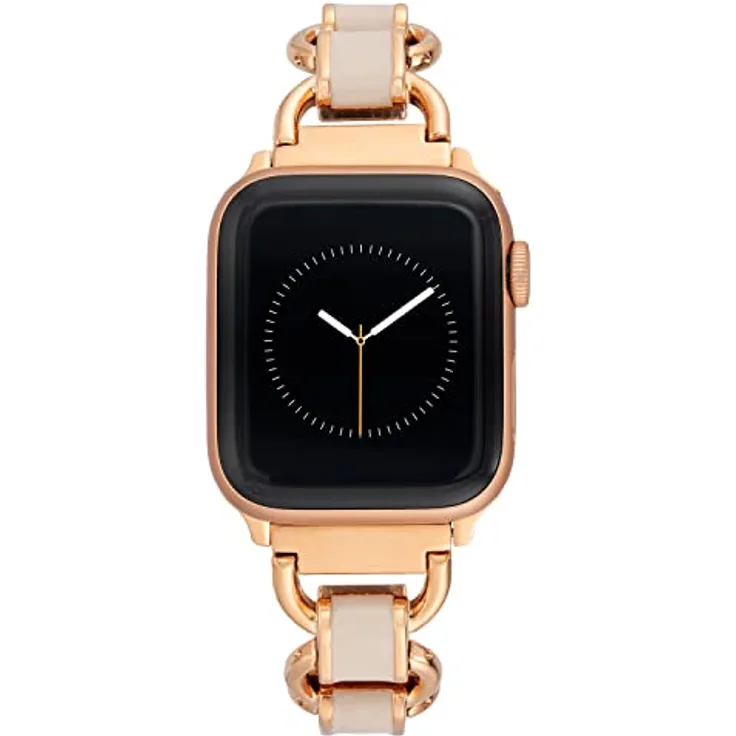 Anne Klein Mesh Fashion Band für Apple Watch, verstellbar und sicher, in Blush Pink/Rose Gold, 38/40/41mm