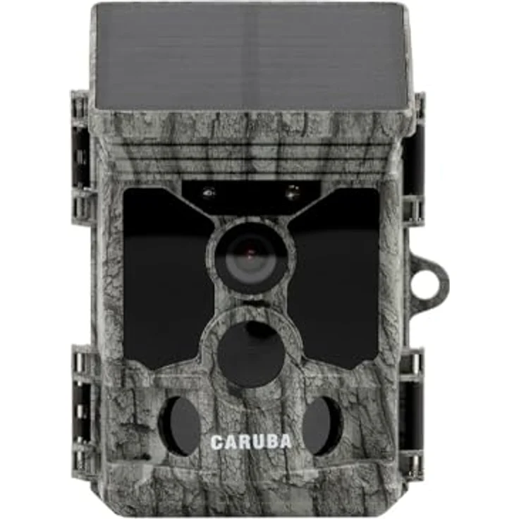 Caruba Wildlife Kamera Waschbär Solar 4K, 4K Wildcamera mit 46 MP Fotos, WiFi und Bluetooth, wetterfest – Bild 1