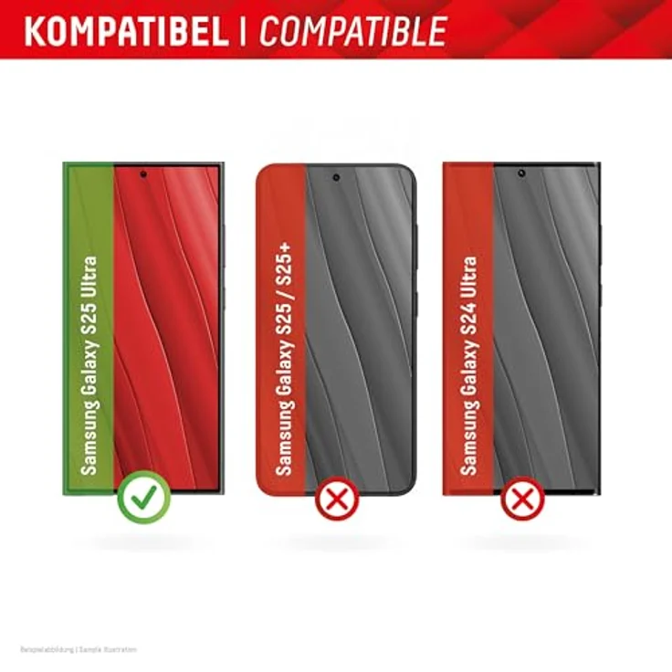 Displex Schutzglas für Samsung Galaxy S25 Ultra, Eco-Montagerahmen, kratzer-resistente Schutzfolie, hüllenfreundlich (Smart Glass Ultra-Slim) – Bild 3