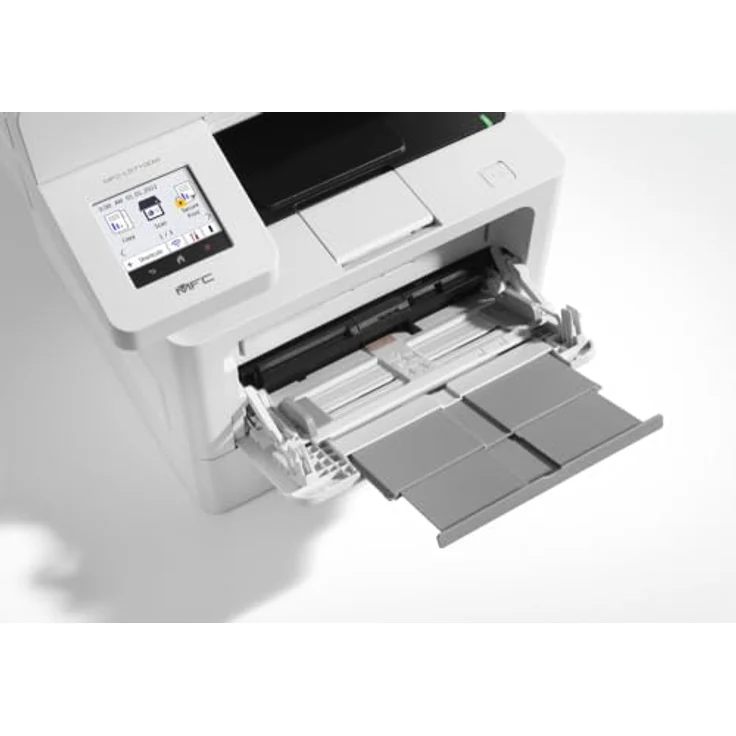 Brother MFC-L5710DW 4-in-1 Mulifunktionsdrucker schwarz weiß (A4, 48 Seiten/Min., 1.200x1.200 DPI, LAN, WLAN, Duplex-ADF, 250 Blatt Papierkassette) weiß/grau – Bild 2