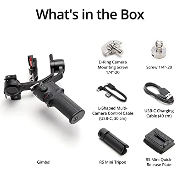 DJI RS 3 Mini, Leichter Stabilisator mit auf DREI Achsen stabilisiertem Gimbal für Canon/Sony/Panasonic/Nikon/Fujifilm, 2 kg getestete Zuladung, Bluetooth-Aufnahmetaste, Native vertikale Aufnahme – Bild 5