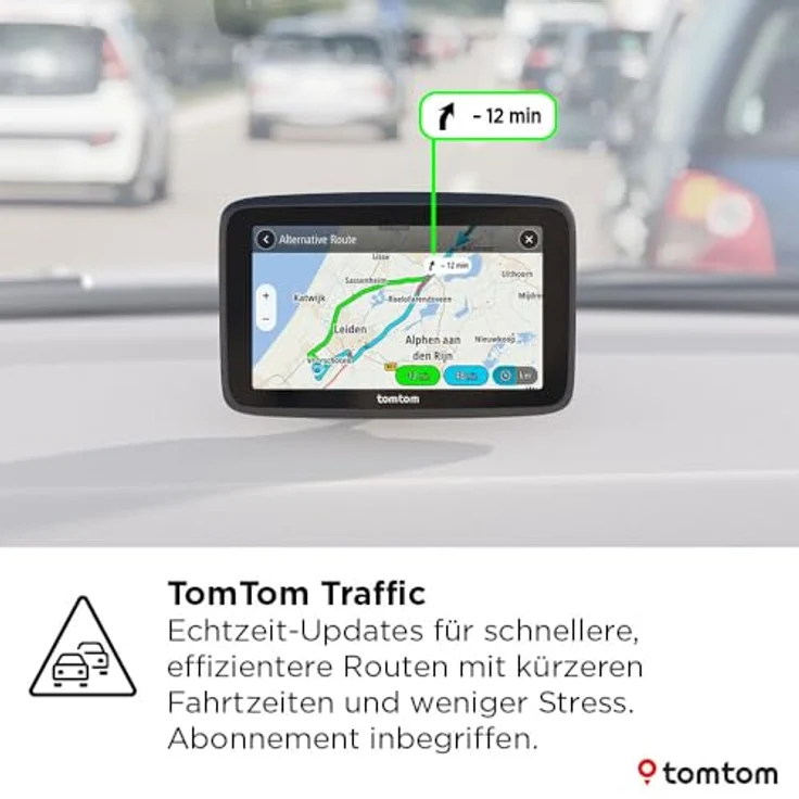 TomTom GO Classic 2nd, 5 Zoll Pkw-Navi mit TomTom Traffic, Karten-Updates Europa, WiFi-Updates, dynamischem Fahrspurassistent und integrierter Halterung – Bild 2