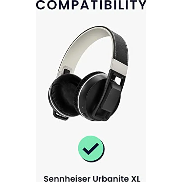 "kwmobile 2x Ohr Polster für Sennheiser Urbanite XL - Kunstleder Ohrpolster für Over Ear Headphones" – Bild 2