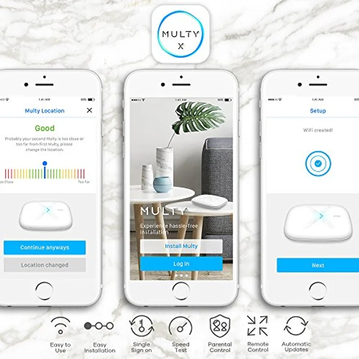 Zyxel Multy X Tri-Band AC3000 WLAN-Mesh-System für den gesamten häuslichen Bereich. Funktioniert mit Amazon Alexa. Router und Satellit - 3er Pack [WSQ50 – Bild 5