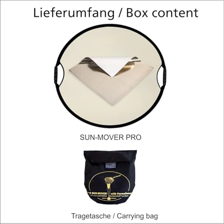 SUN-MOVER PRO Zebra gold-silber - Rückseite weiß (nahtlos) – Bild 7
