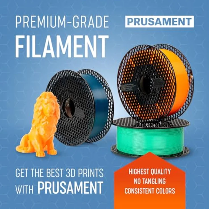 Prusa Prusament PLA Galaxy Silver 1kg, 3D Filament 1.75 mm, Silber, Grau, hohe Schichthöhe von 50 Mikrometer – Bild 6
