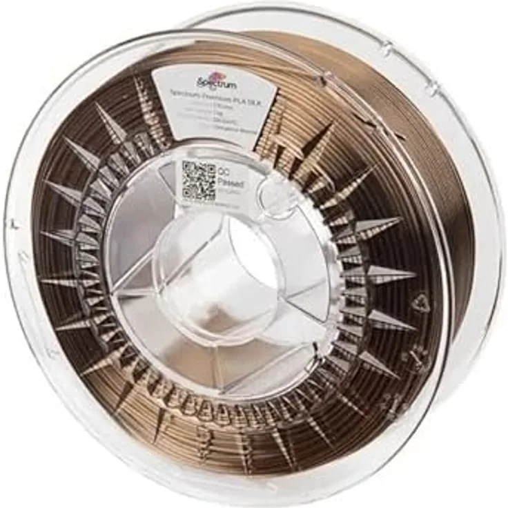 Spectrum Cinnamon Bronze – Silk PLA-Filament, 1,75 mm, 1 kg, mit Satin-Gloss Finish und hoher mechanischer Festigkeit