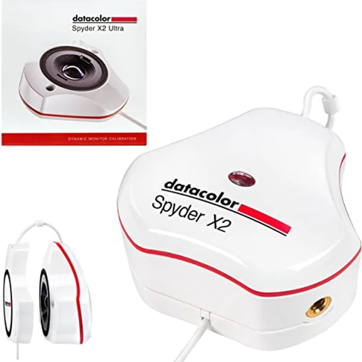 Datacolor Spyder X2 Ultra: Monitor-Farbkalibrier-Sensor mit erweitertem Messbereich bis hin zu Monitoren mit sehr hohen Leuchtdichten. Farbgenauigkeit bei Monitoren für Fotos, Video und Designarbeiten