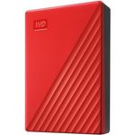 Western Digital My Passport Ultra externe Festplatte 6 TB Rot (mobiler Speicher, Metallgehäuse, automatische Backups, Passwortschutz) - PC, Xbox, und PS4 kompatibel