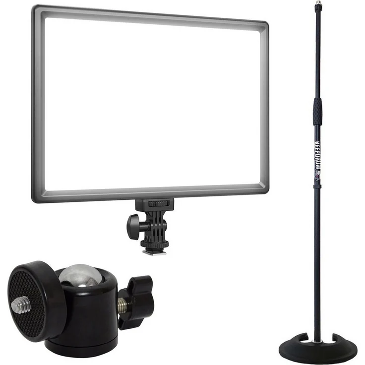 Neewer NL192AI, Videoleuchte mit 20 Watt Bi-Color LED, stufenloser Farbtemperatur von 3200K bis 5600K, inkl. Stativ und Kugelgelenk