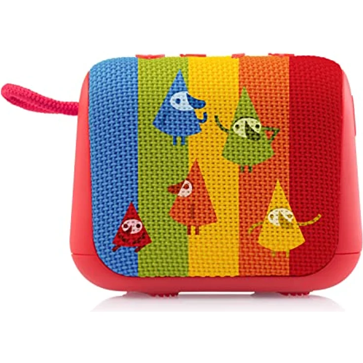GOGEN Kinder Lautsprecher I Bis zu 12 Stunden Akku I 5W Ausgangsleistung I Bluetooth Box für Kinder I Rot – Bild 3