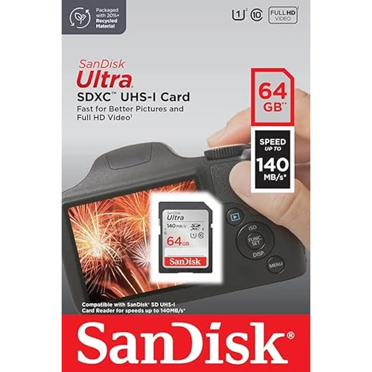 Sandisk Ultra SDXC Speicherkarte (64 GB, Class 10), schwarz – Bild 8