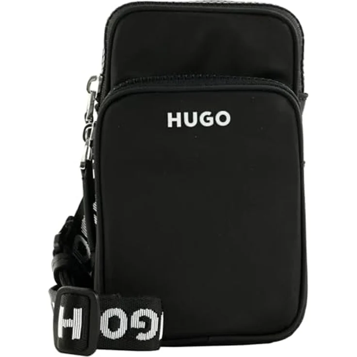 Hugo Bel Handytasche 10 cm, schwarz, 100% Polyester, 10 cm x 4 cm x 17 cm – Bild 1