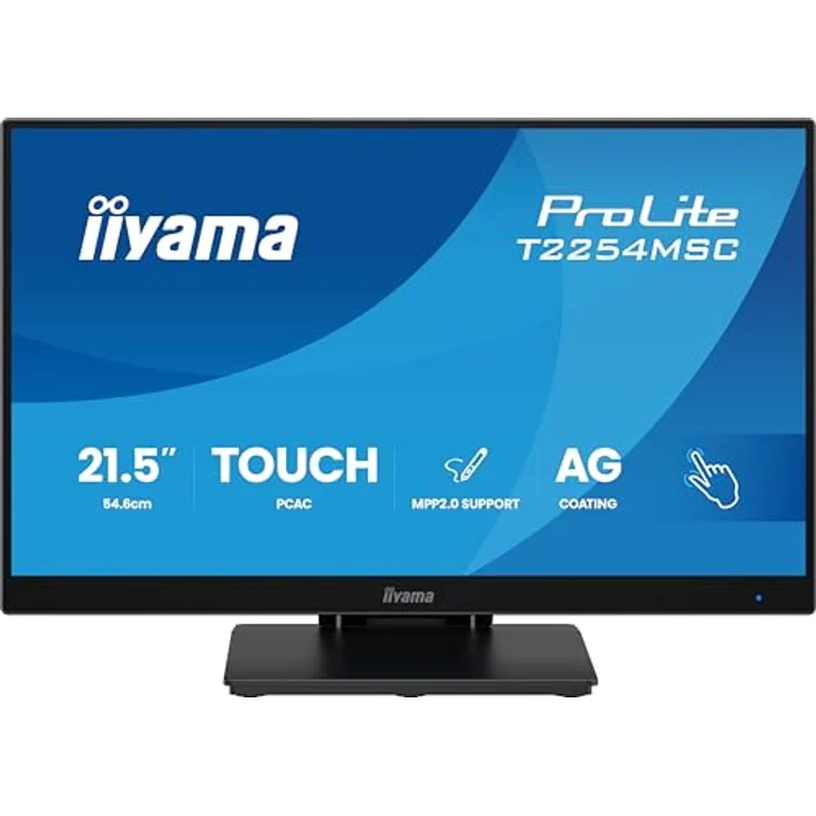 iiyama Prolite T2254MSC-B2AG 21,5" Full-HD IPS LED-Monitor, 10-Punkt Multitouch, HDMI, DP, USB 3.2, Höhenverstellung, AntiGlare, schwarz – Bild 2