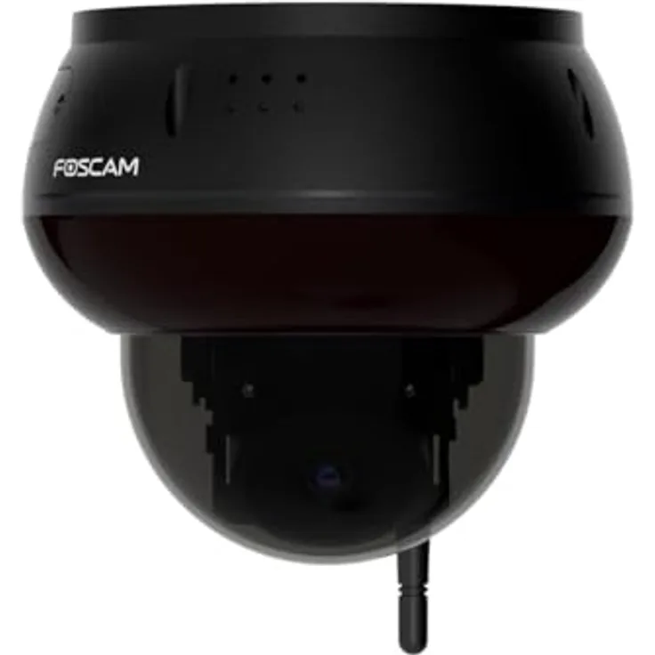 Foscam D8T, 4K 8 MP WLAN Dome Überwachungskamera mit motorisierter PTZ-Funktion, KI-Personen- und Fahrzeugerkennung, IK10 Vandalismusschutz, WiFi 6, schwarz