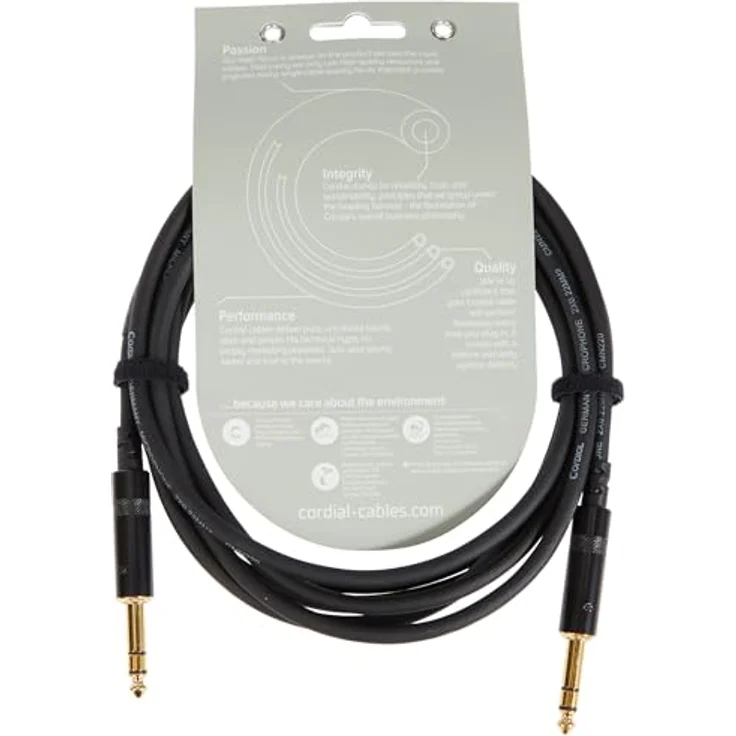 CORDIAL CABLES Audiokabel Stereo-Klinke 3 m AUDIO Essentials Jack-Kabel – Bild 2