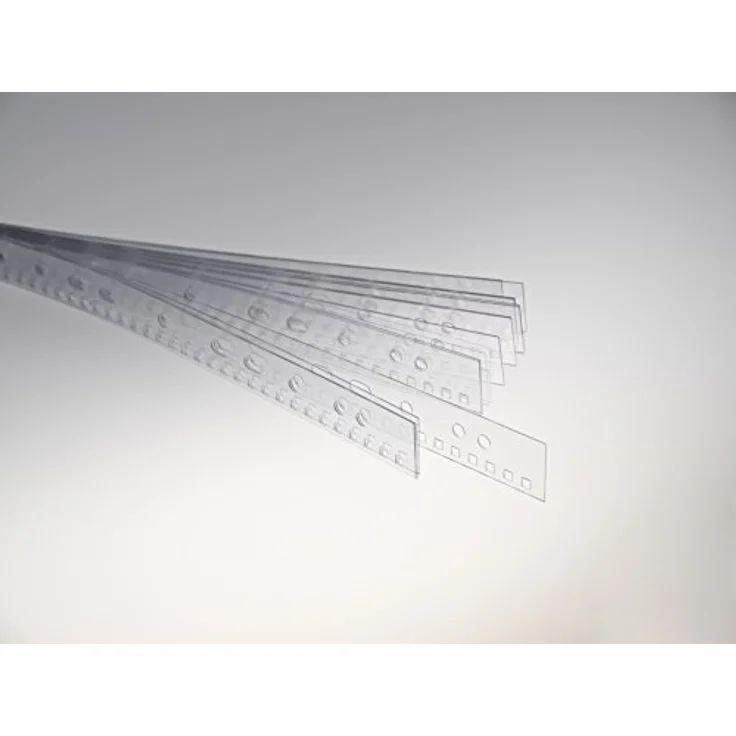 Renz Abheftstreifen in 3:1 Teilung Drahtkammbindung für DIN A4, 4 x 4 mm, Stärke 0.3 mm, transparent klar – Bild 4