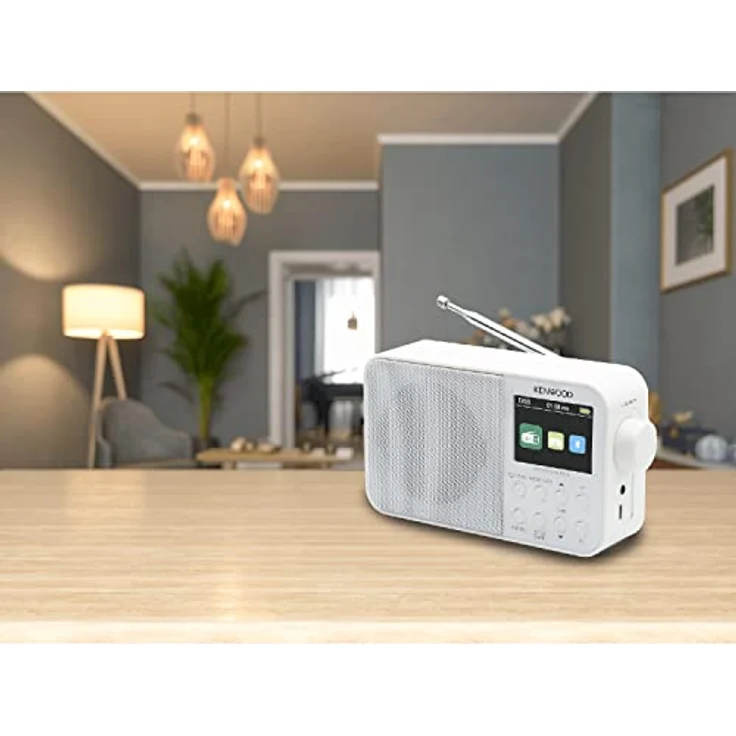 Kenwood CR-M30DAB-W - Tragbares DAB+ Radio mit Bluetooth, integriertem Akku & 6,1cm Farbdisplay, Weiß – Bild 4