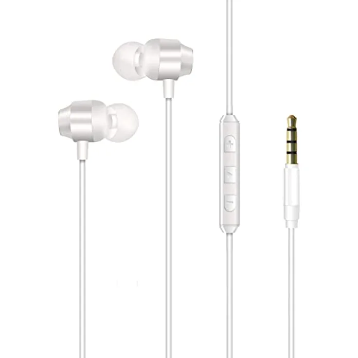 Energizer - Kabelgebundene Kopfhörer mit Klinkenstecker - Fernbedienung mit 3 Tasten