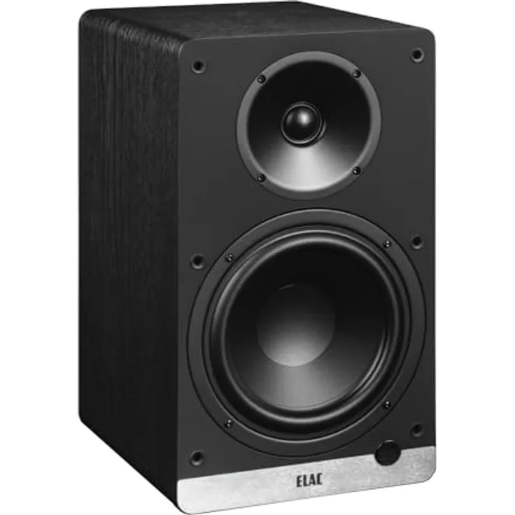 ELAC DCB61 Schwarz, Aktivlautsprecher-Set mit HDMI, USB, Phono & Bluetooth – exzellenter Klang und hochwertiges Design