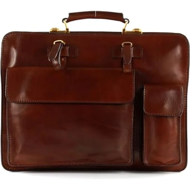 The Bridge Story Uomo, Aktentasche Leder 42 cm, braun, 100% Leder