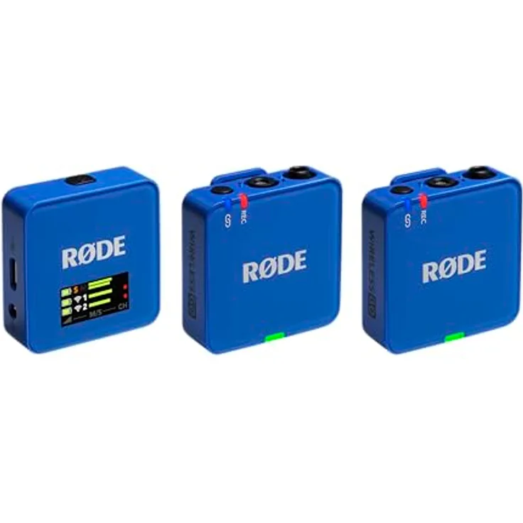 RØDE Wireless GO III, Drahtloses Mikrofon mit 32-Bit Float-Technologie, 24 GB Speicher, Kobaltblau