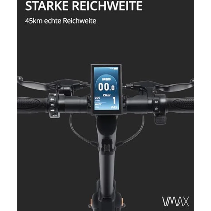 Vmax VX2 Extreme LT, E-Scooter (20 km/h, 45 km, 500 W), schwarz – Bild 2