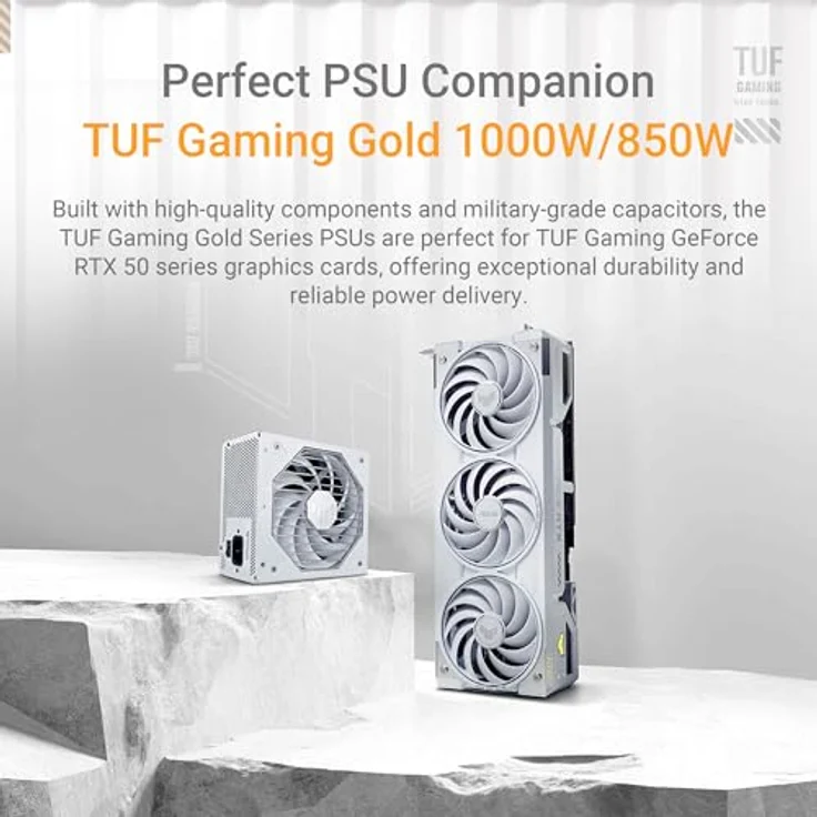 ASUS TUF Gaming GeForce RTX 5070 Ti, 16GB GDDR7 White Gaming OC Edition, NVIDIA DLSS 4, 2,5-Slot Design, PCIe 5.0, 3x DisplayPort 2.1b, 2x HDMI 2.1b, weiß – Bild 5