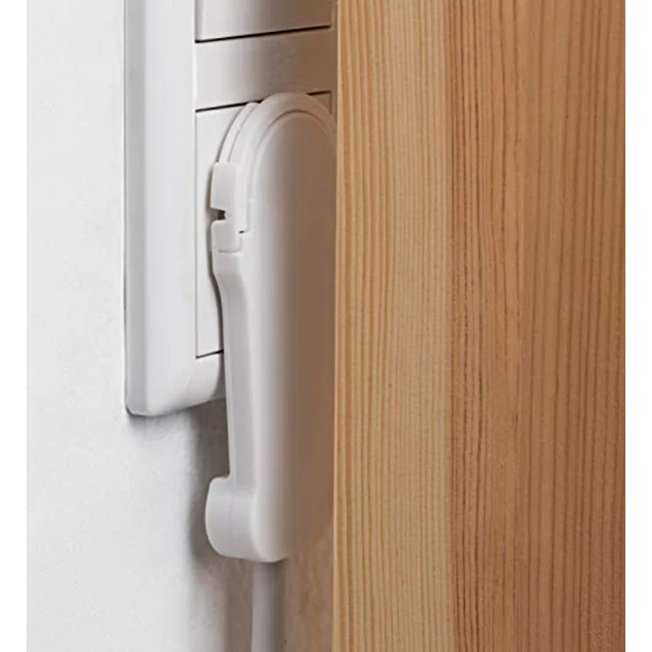 Meister Schutzkontakt-Verlängerung - Extraflacher Stecker - 5 m Kabel - weiß - IP20 Innenbereich - Kupplung mit Berührungsschutz - Schuko-Verlängerung mit Flachstecker - Stromkabel - 7432530 – Bild 3