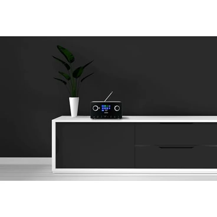 Medion® Internet-Radio (AM/FM, Amazon Music, MW/UKW, Spotify, WiFi, DAB+, 30 W, P85444) in Titanfarben – Bild 3
