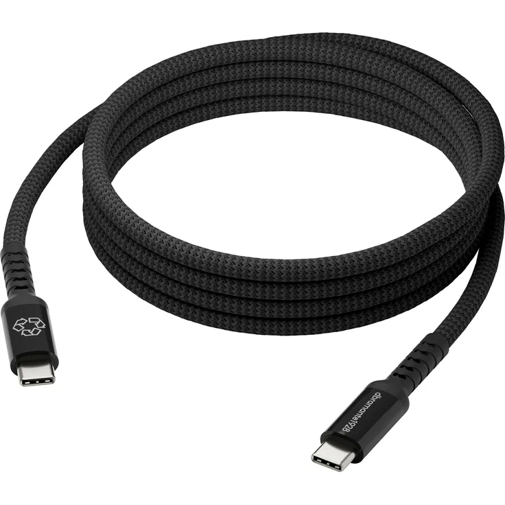 dbramante1928 CB20CCBL7235, 2 m USB C Kabel mit 100 W Leistung, schwarz, Power Delivery Unterstützung