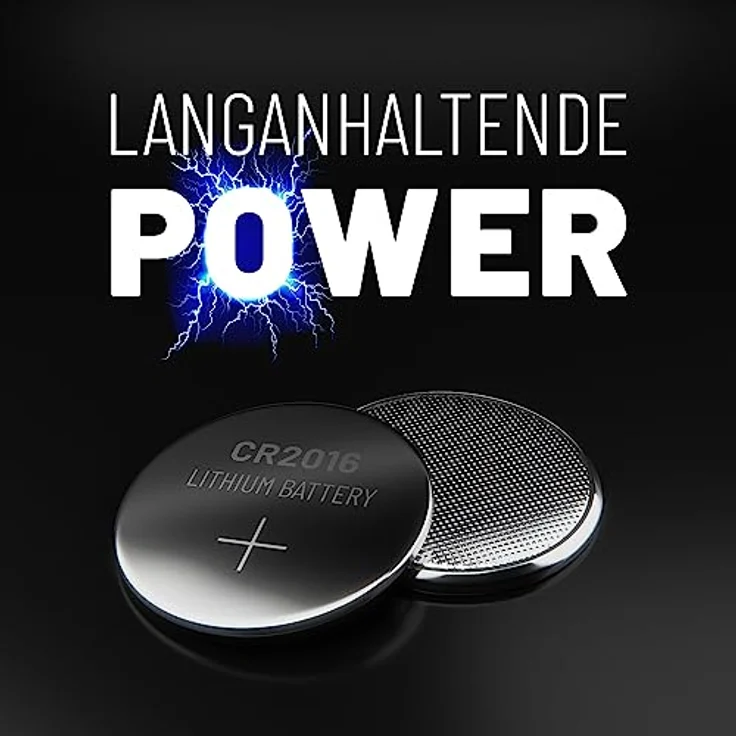 ABSINA CR2016 Knopfzelle 5er Pack - 3V Lithium Knopfzelle mit langer Haltbarkeit und auslaufsicherer Technologie – Bild 5