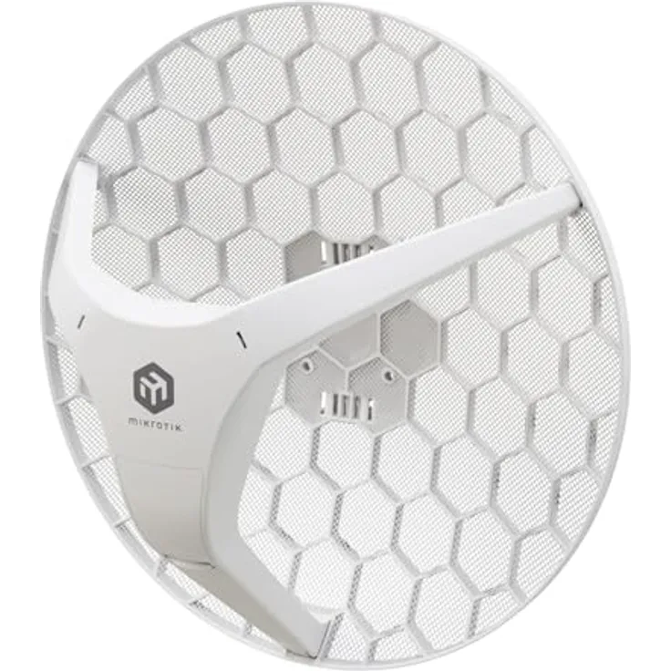 MikroTik LHG 5 axD, WLAN-Bridge mit 24,5 dBi Antenne für bis zu 20 km Reichweite, Mastmontage, 1200 Mbit/s, Access Point, Passiv PoE