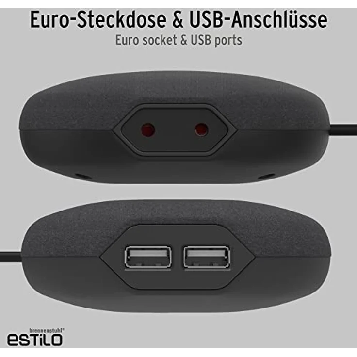 Brennenstuhl 1.15002001E9 Tischsteckdose 1 Stück Schwarz, Anthrazit Flachstecker 1St. – Bild 3