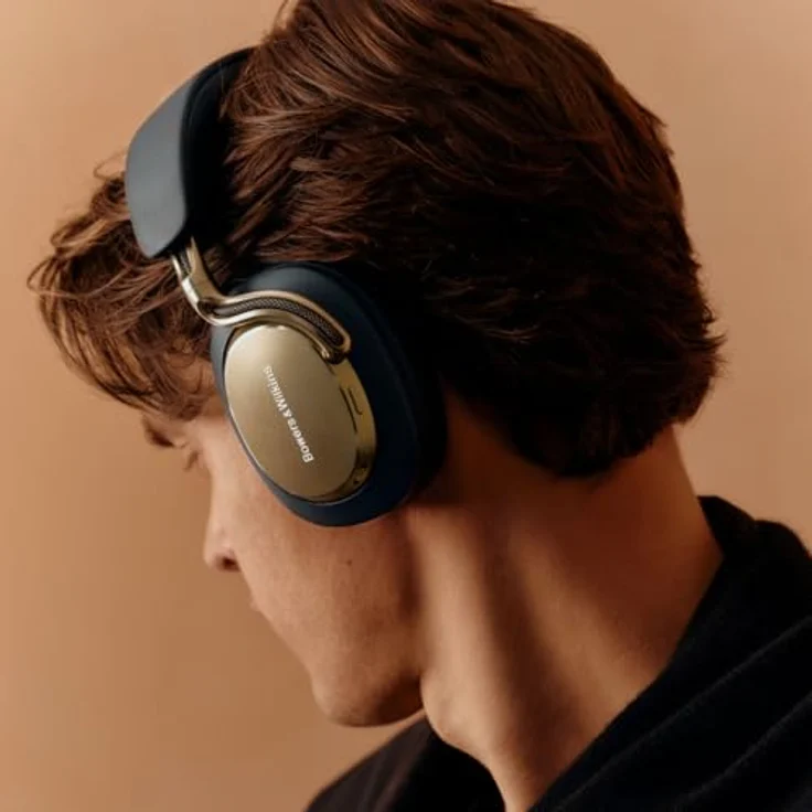 Bowers & Wilkins Px8 S2 Kabellose Noise-Cancelling Kopfhörer mit 30 Stunden Akkulaufzeit, Bluetooth und Mikrofon - Midnight Blau – Bild 4